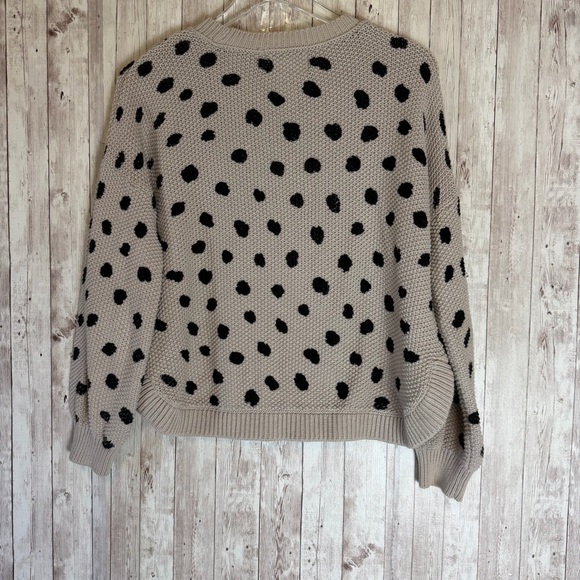 Jackson Rowe Chukar Polka Dot Cotton Sweater Small - Picture 7 of 9